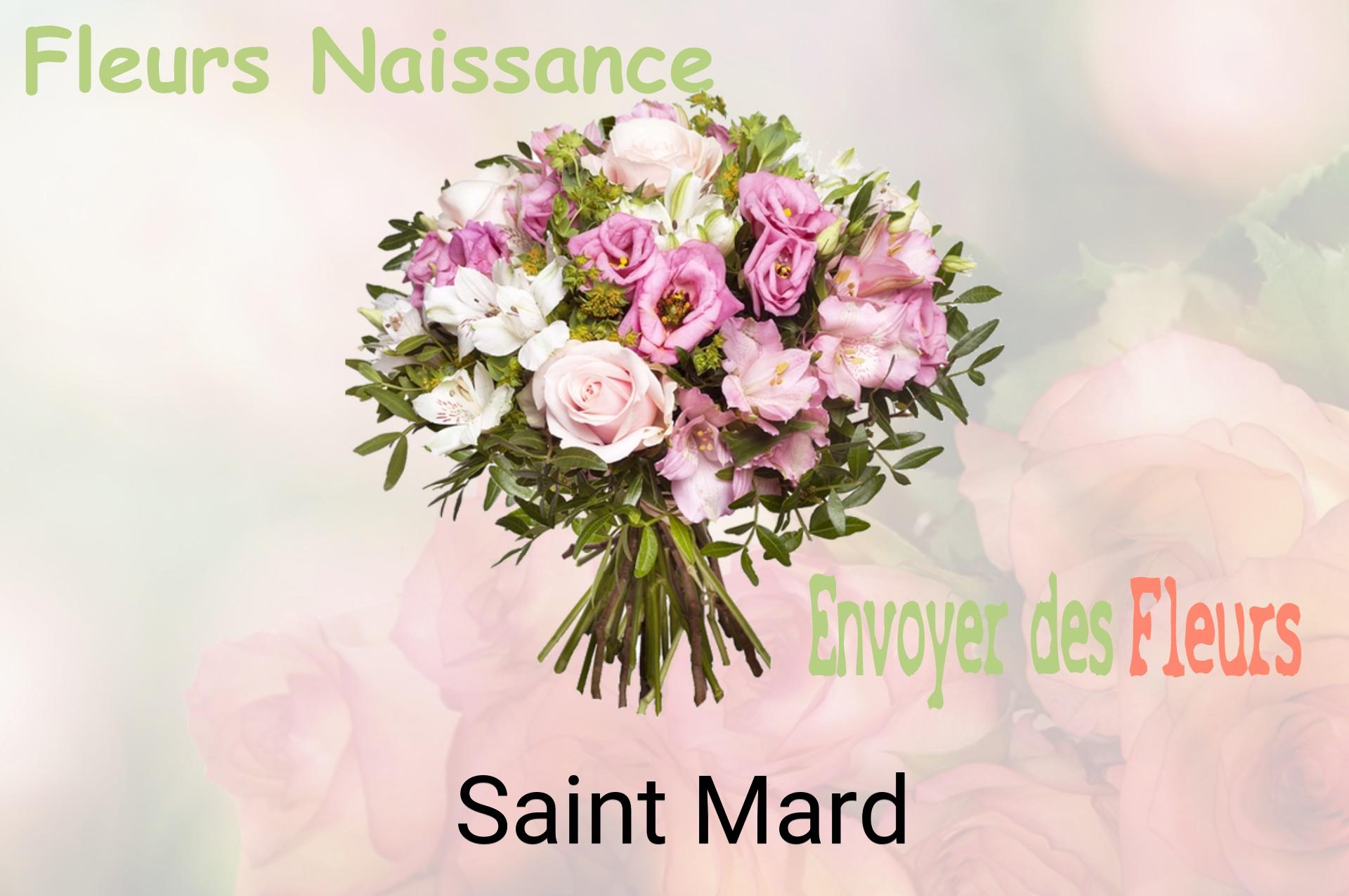 Bouquet de fleurs de naissance livré à Saint-Mard